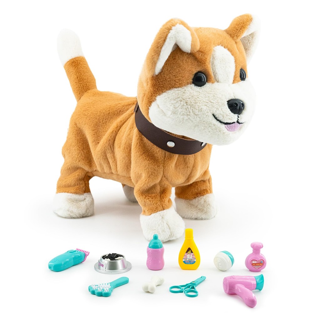 Soft Interactive Plush Puppy Toy Gift for Girls Age 2 3 4 Years Old