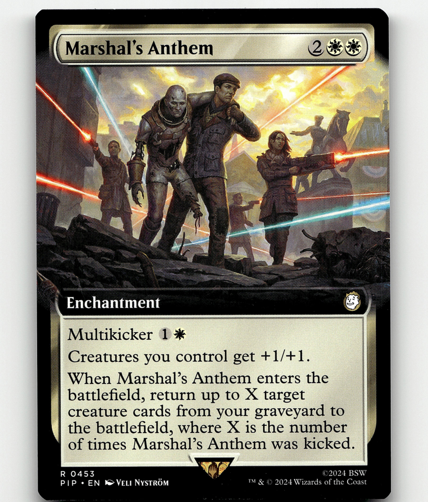 MTG Marshal's Anthem (Extended Art) - Universes Beyond: Fallout