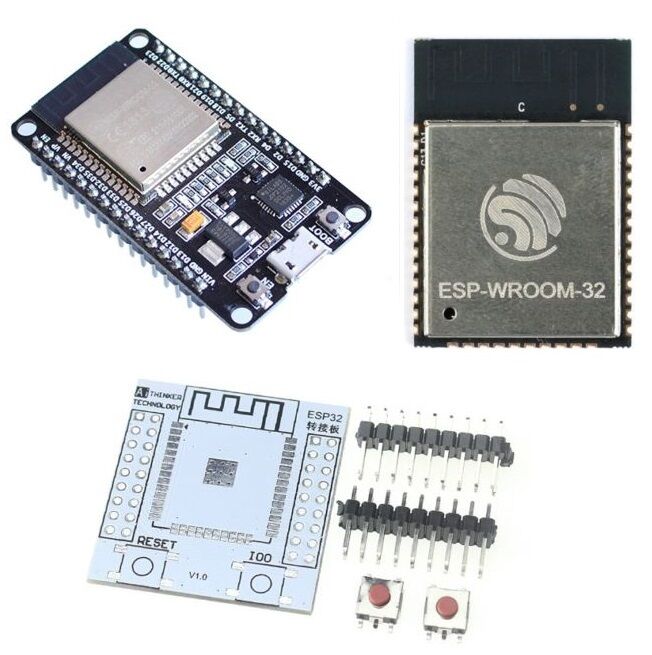 ESP-WROOM-32 ESP32 ESP32S IoT Wifi Wlan BLE Module+Adapter Board New-image