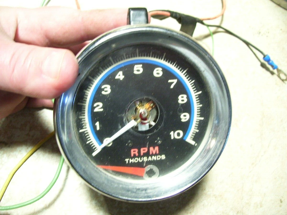 Vintage 1960's? Car Dash RPM Tachometer