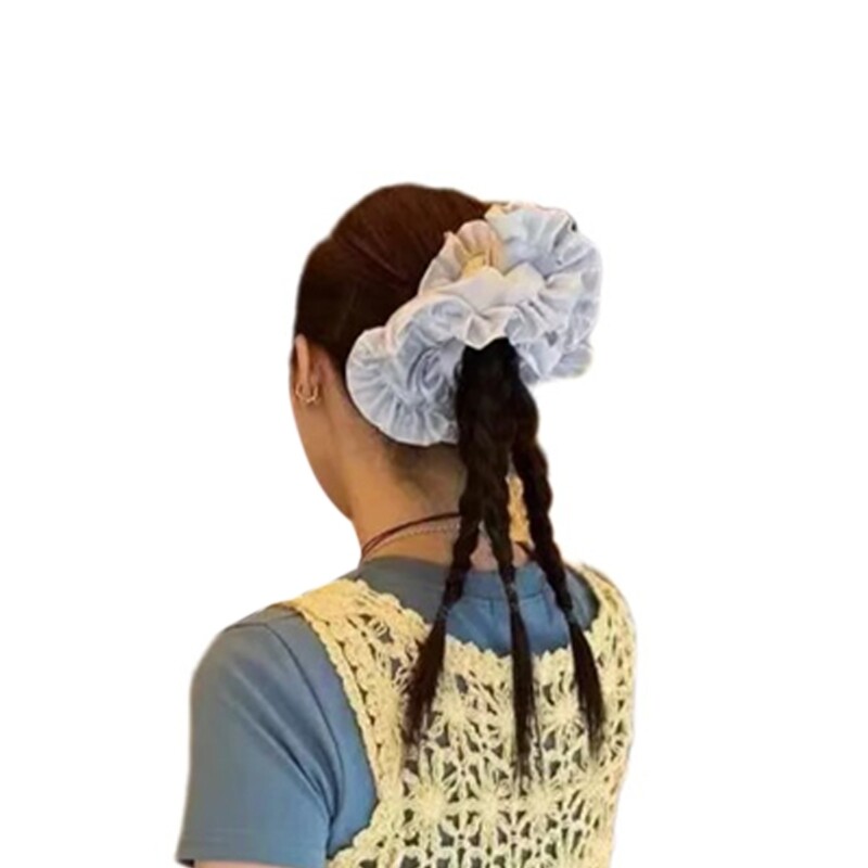 1PC Extra-Large Elastic Hair Scrunchies for Women and Girls Hair Accessories
