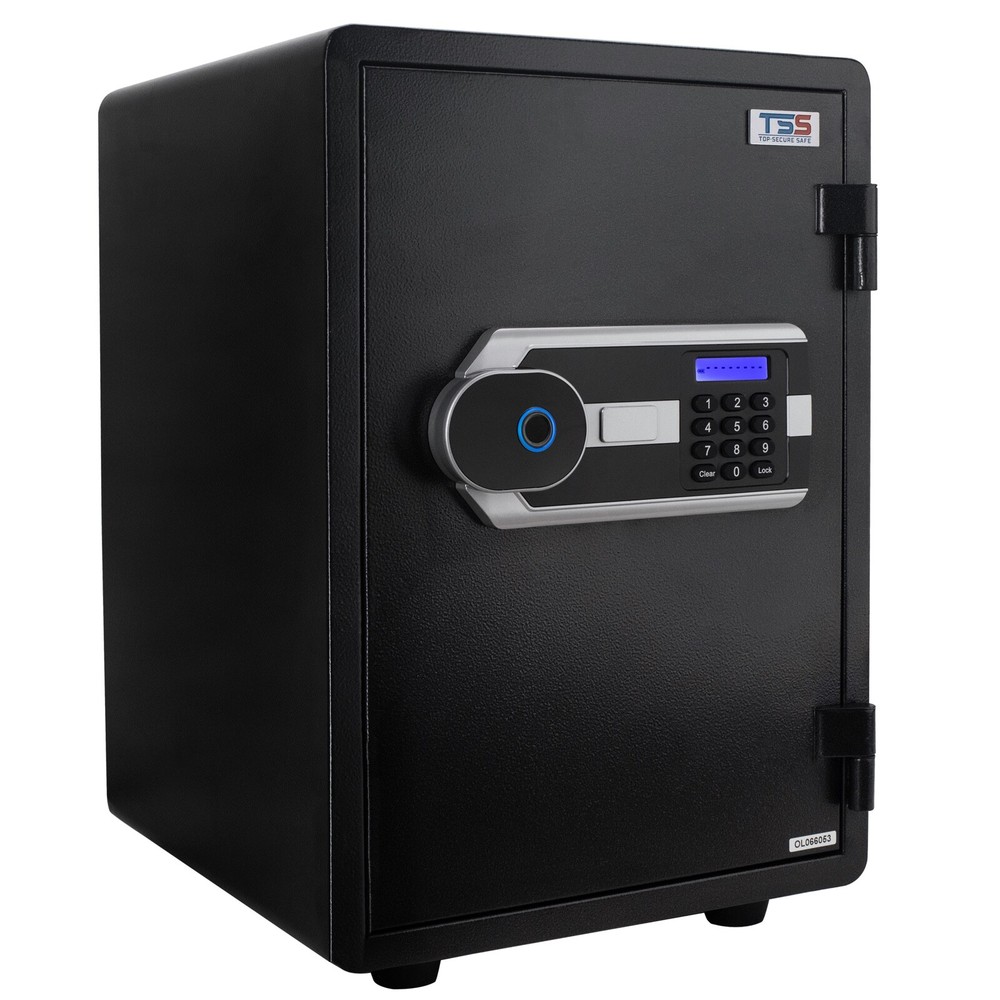 Biometric Fireproof Safe with Fingerprint Biometric Pin Code Entry Waterproof-image