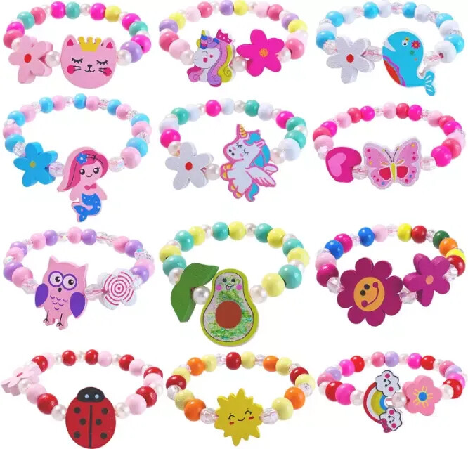 Colorful Kids Bracelets for Girls Ages 3-8 Cool Christmas Gift
