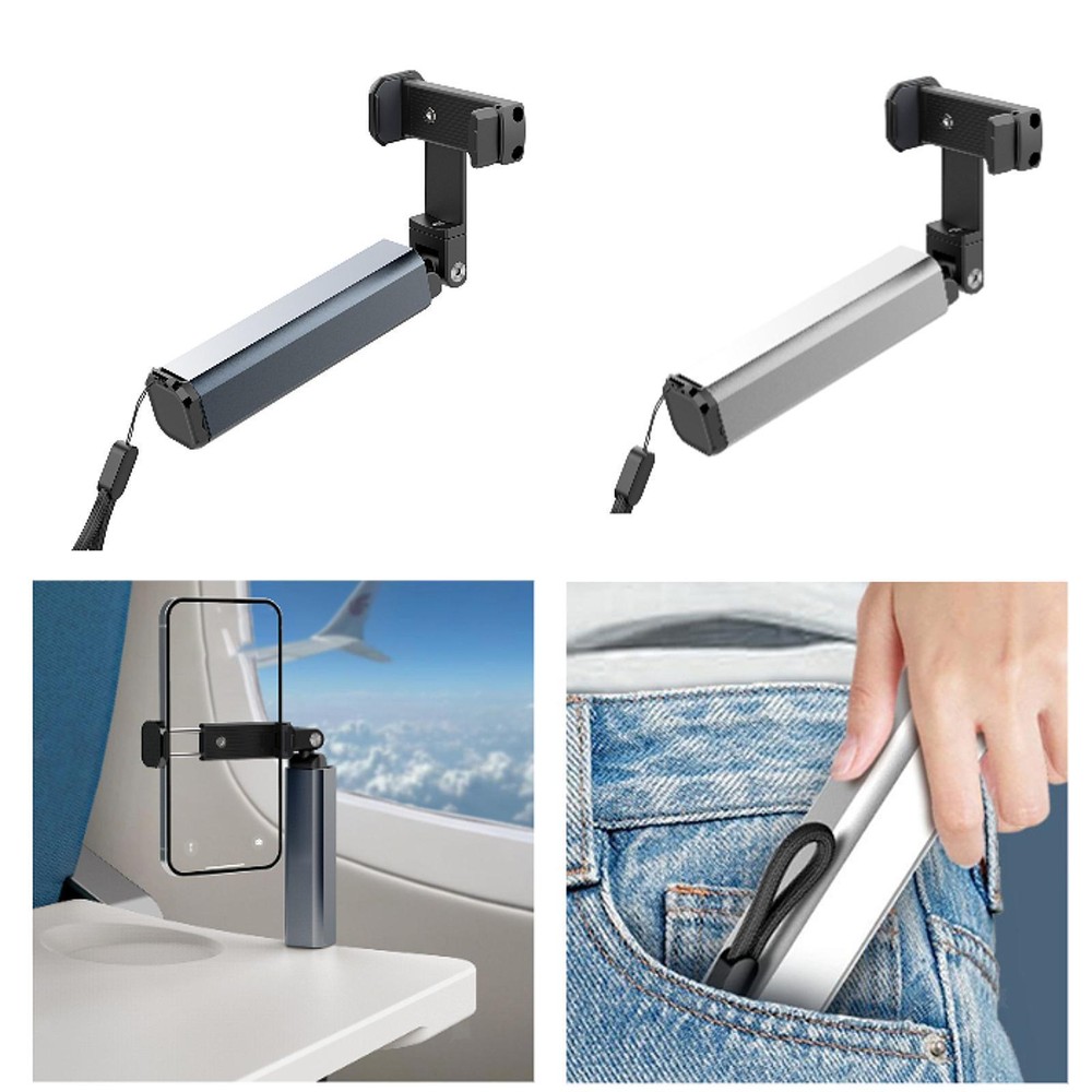 Airplane Trip Phone Holder Foldable Portable Phone Mount for Table Desk Trip