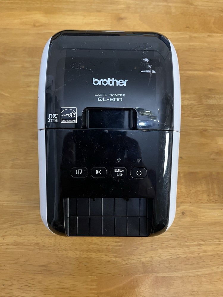 Brother QL-800 Thermal Label Printer Laser Precision No Power Cord