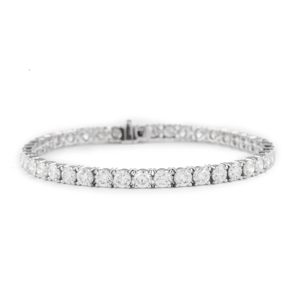 Alexander Beverly Hills 10.19ct Diamond Tennis Bracelet 18k White Gold