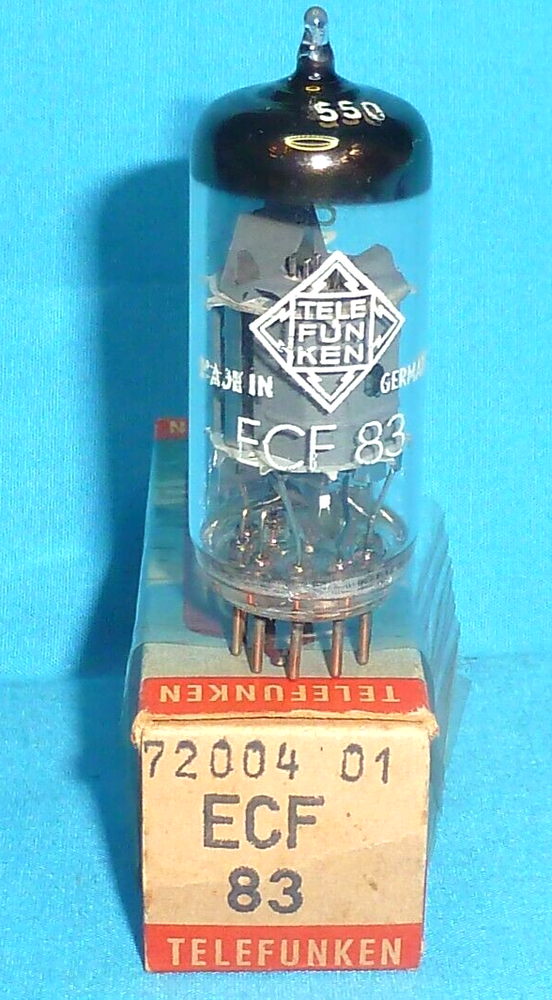 One- Telefunken ECF83 NOS  Vintage Electronic Tubes