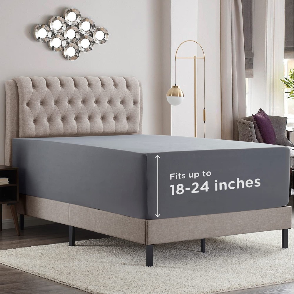 Empyrean Extra Deep Queen Fitted Sheet for 18-24 Inch Mattresses