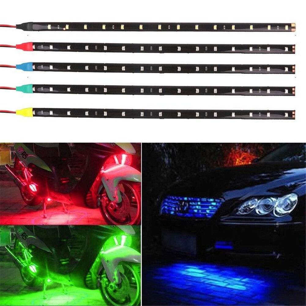 Waterproof LED Car Motor Vehicle Flexible Waterproof Strip Light Soft Stri l*a5