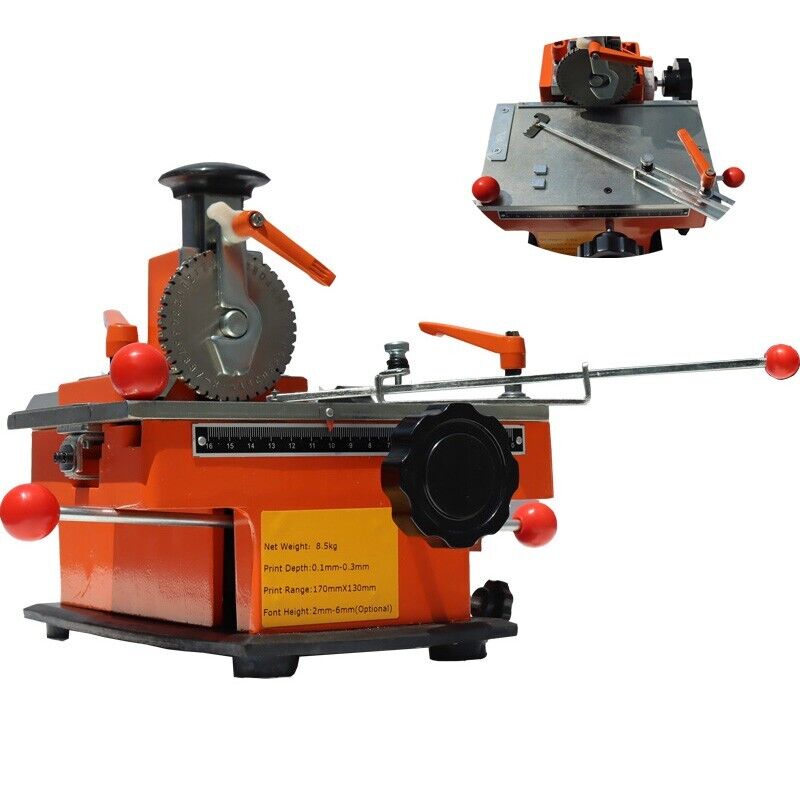 Semi-automatic Metal Nameplate Marking Machine Name Plate Serial Number Printing-image