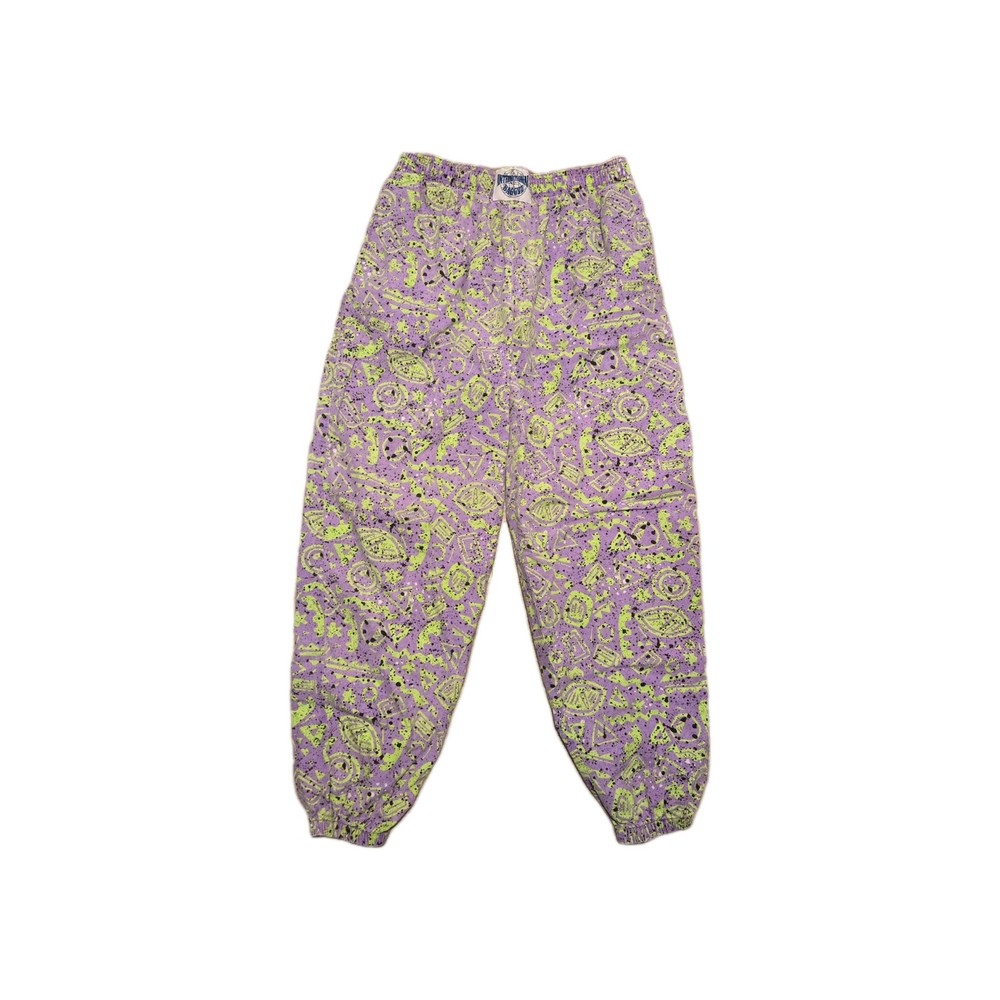 Vtg 80s Neon Baggyz Hammer Parachute Pants Made In California