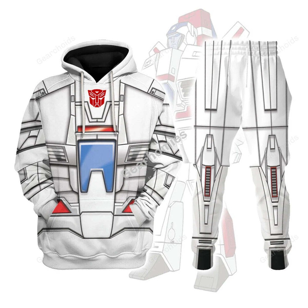 Transformers G1 Skyfire Jetfire Cosplay Hoodie Sweatshirt & Sweatpants Set