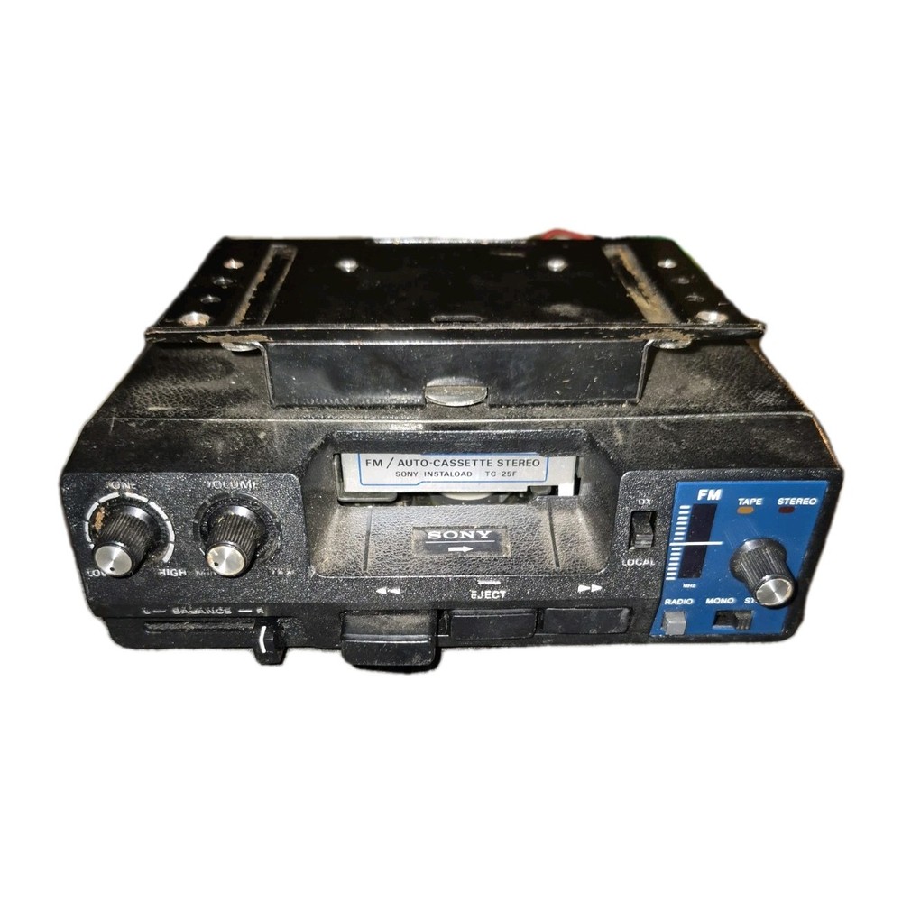Sony TC-25F Vintage Car Stereo Cassette Player 20W First Model Near Mint Condition