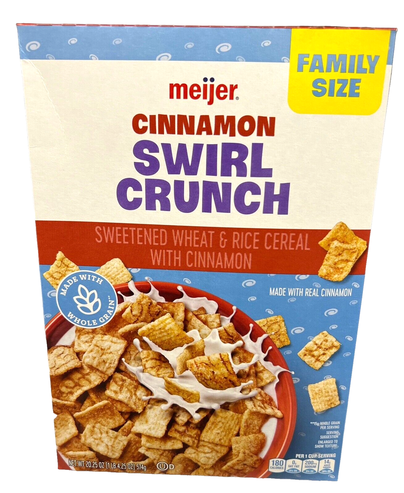 Meijer Cinnamon Swirl Crunch Cereal 20.25 oz