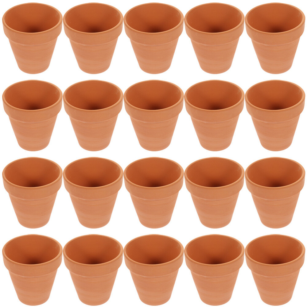 20 Pcs Mini Terracotta Planter Tiny Pots Outdoor Succulent Planters Indoor