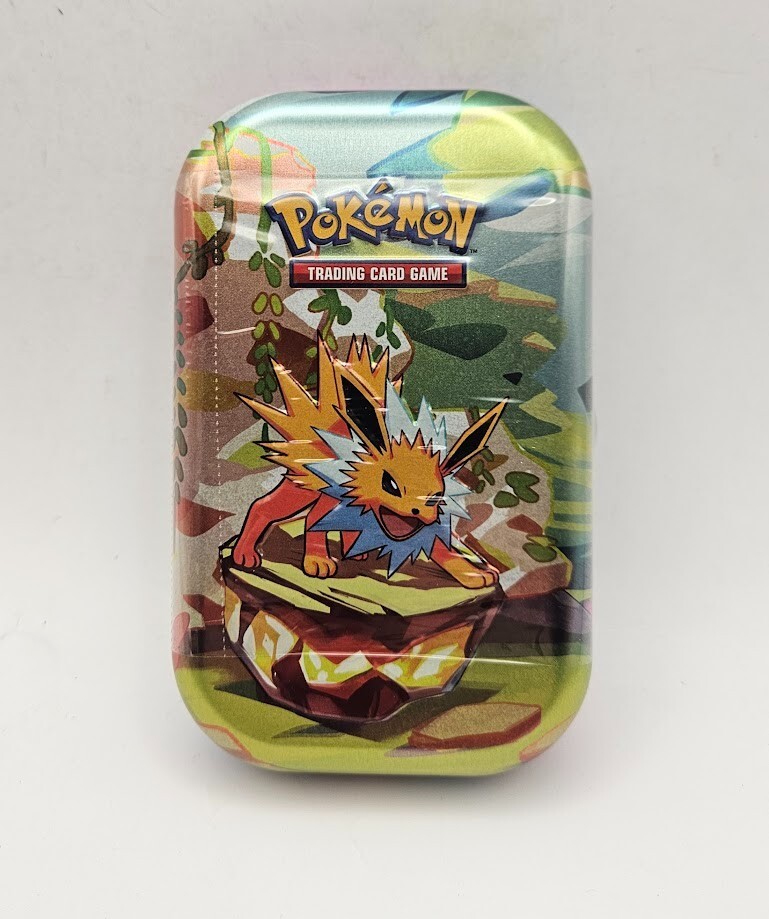 Pokemon Scarlet & Violet: Prismatic Evolutions Sealed Mini Tin - Jolteon 2 Packs