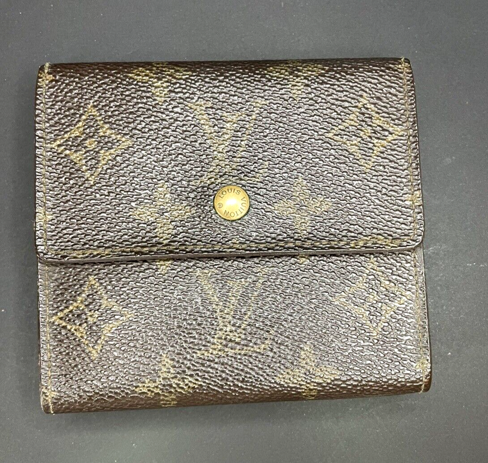 Louis Vuitton LV monogram reversible snap wallet double-sided