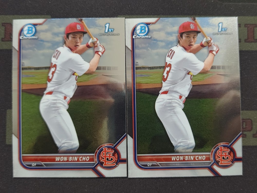 2022 Bowman Chrome 1st Won-Bin Cho RC Lot (2)