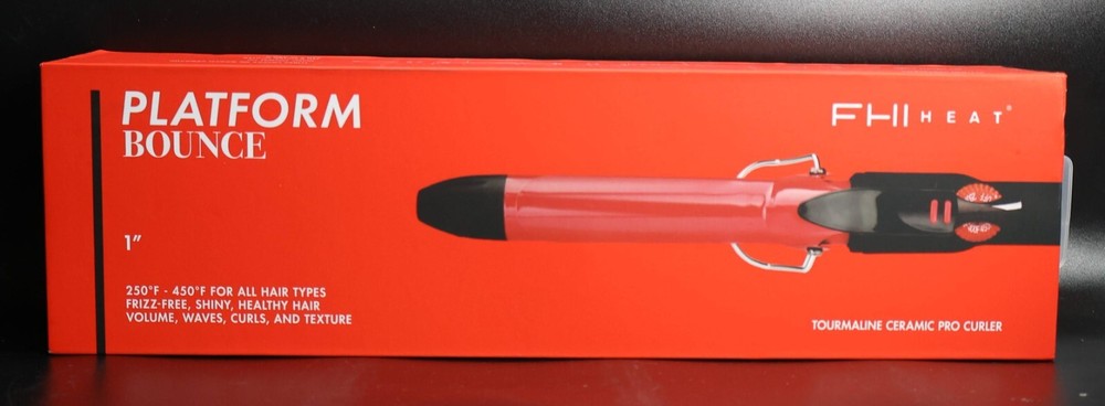 FHI Heat Tourmaline Ceramic Pro 1 Inch Curler Red and Black