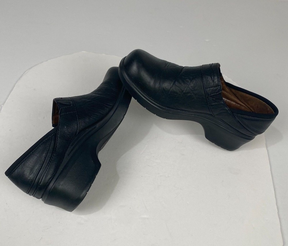 Ariat Santa Cruz Black Leather Work Clog Womens Size 8 B Comfort Footwear 93905