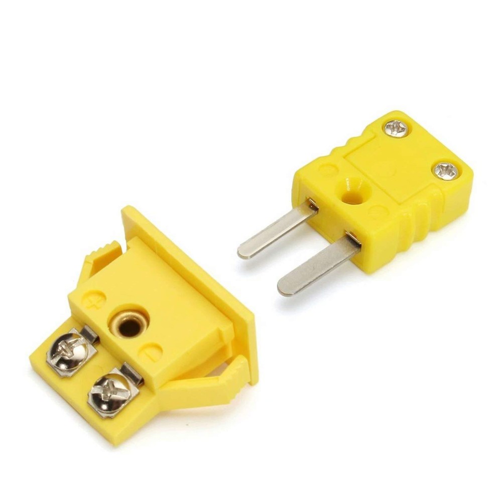 Ktype Panel Mount Thermocouple Miniature Socket And Plug Connectoryellow