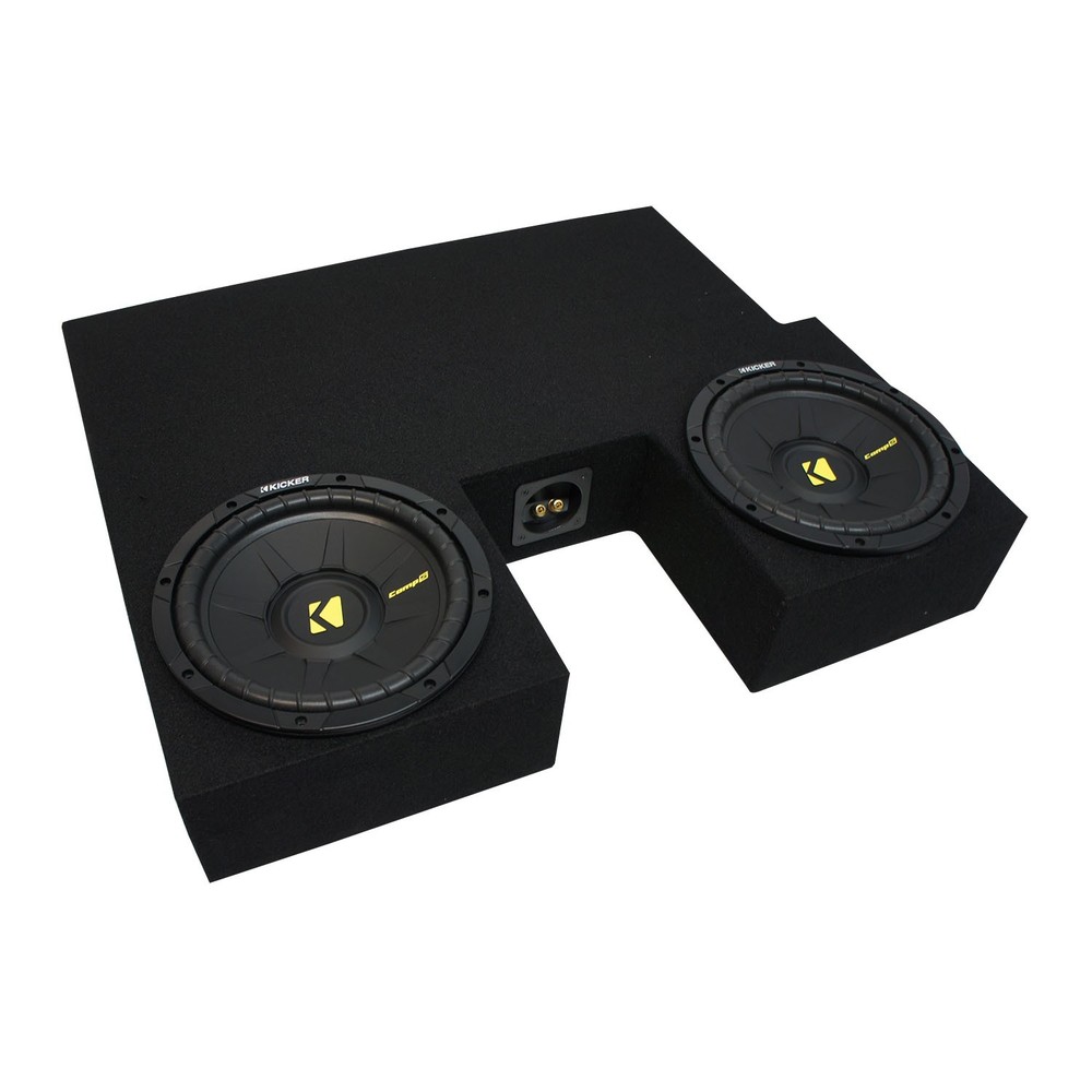 07-13 Toyota Tundra Double Cab Kicker CompC CWCS10 Dual 10-Inch Sub Box Audio System