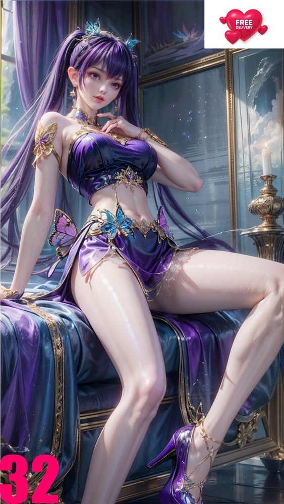 AI Art Chinese Girl Digital Background for Desktop by chirkon64-10-image