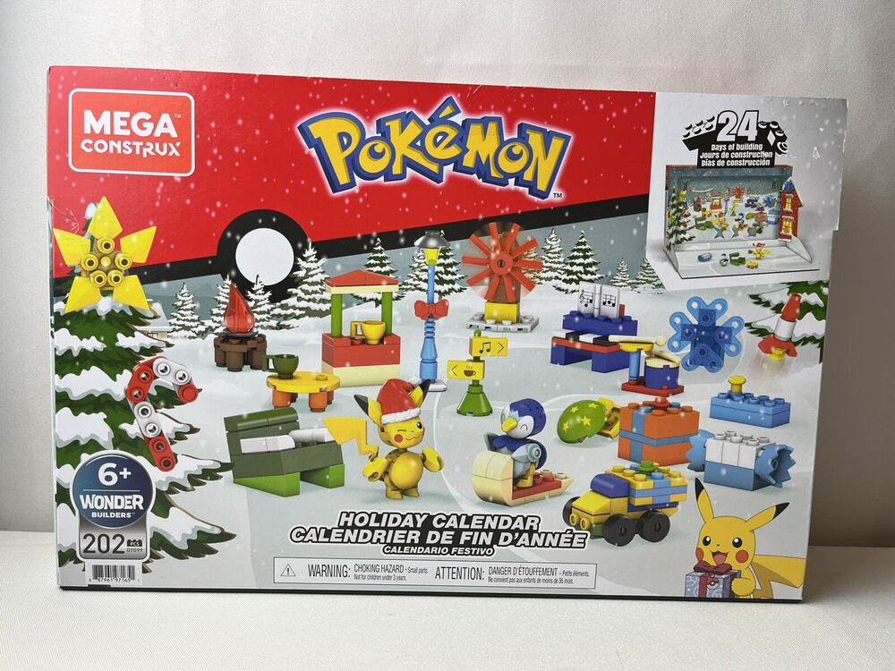 Pokemon Holiday Advent Calendar 24 Days of Building Christmas Countdown NEW!