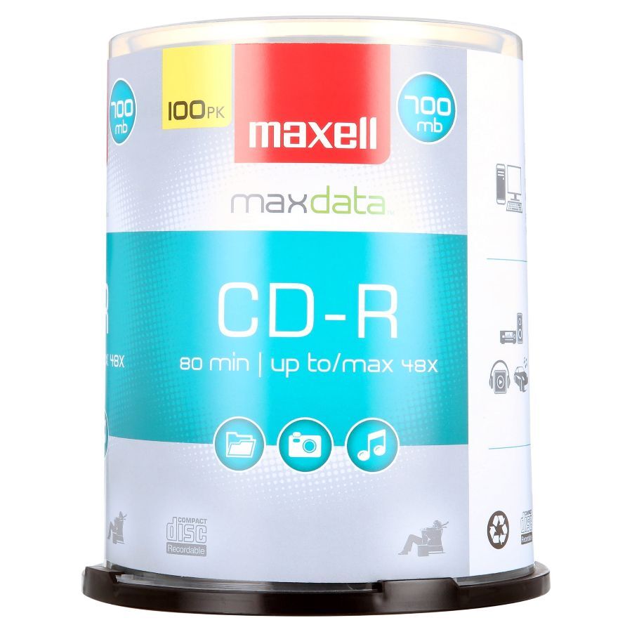 CD-R 100PK Spindle 48x 700MB Recordable Blank Media