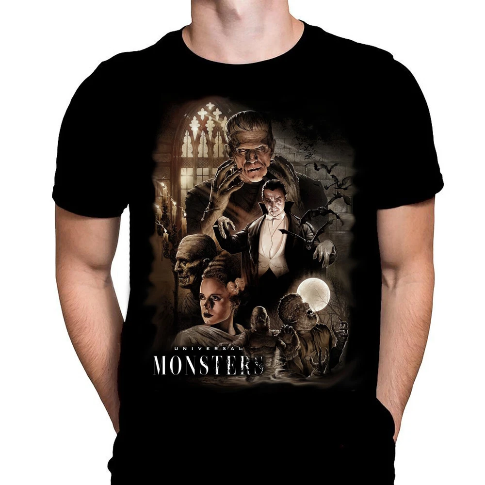 Universal Monsters - T-Shirt - Sizes S - 4XL - Bela Lugosi / Karloff / Chaney