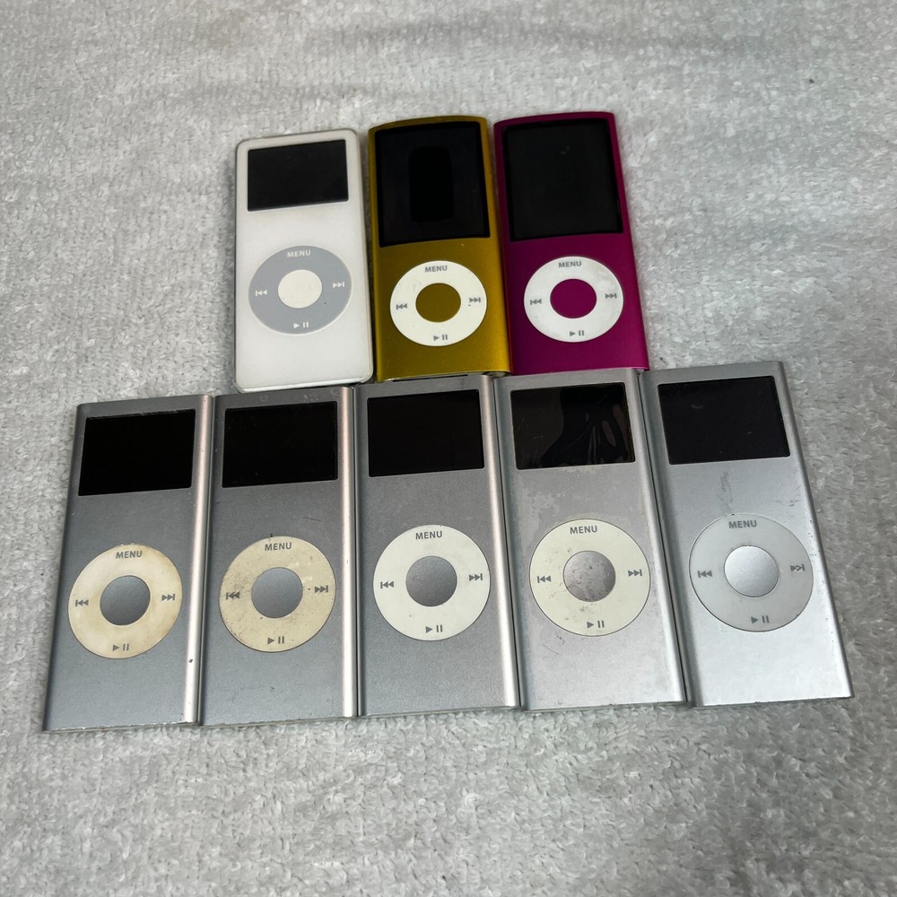 Apple iPod Nano Bundle Lot of 8 For Parts Repair Broken Junk
