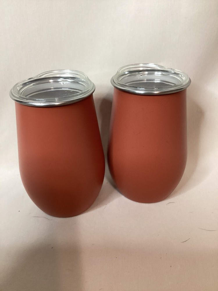 Bullseye's Playground  Wine Tumbler Set Of 2 With Lids