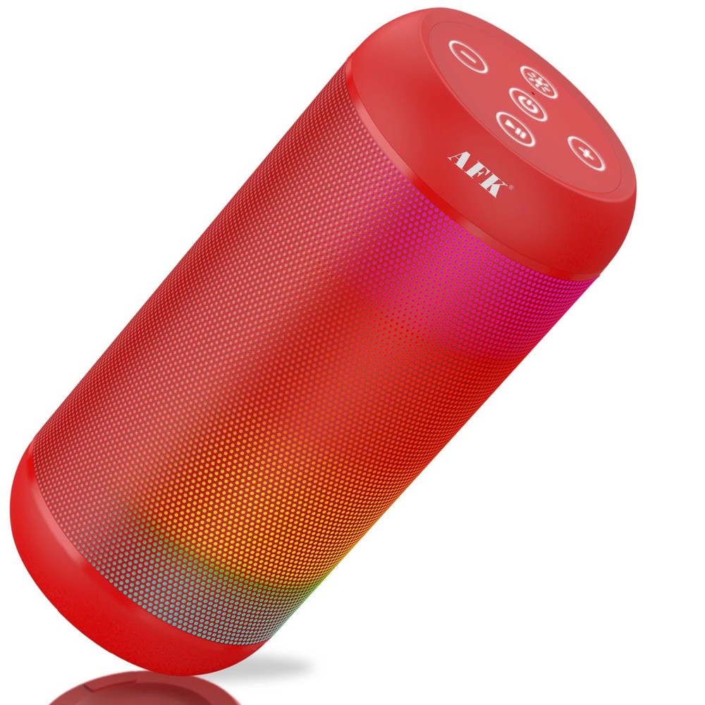 Portable Bluetooth Speaker with RGB Lights, Stereo Sound, and Powerful Bass