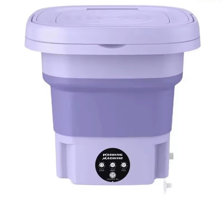 8L portable foldable washing machine for clothes socks underwear cleaning