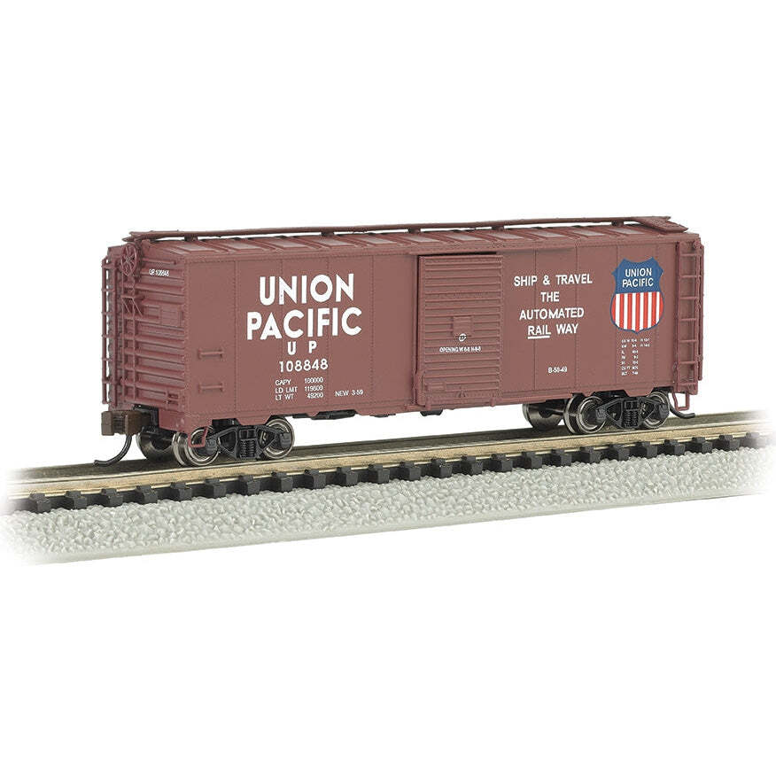 Bachmann N 40' Steel Boxcar UP Automated Railway/brn-image
