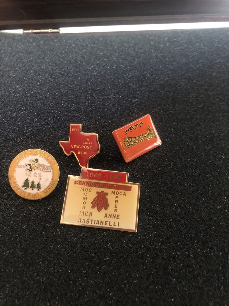 Vintage VFW assorted Hat Pins.