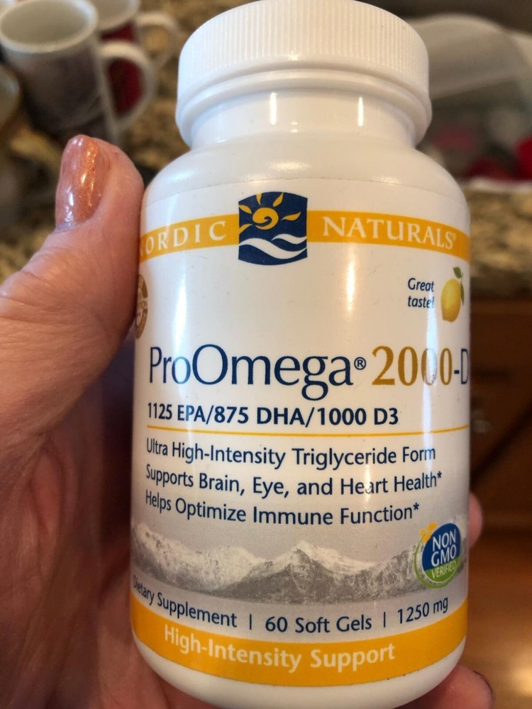 Nordic Naturals ProOmega 2000-D, Lemon Flavor - 2150 mg Omega-3 + 1000 IU D3-120