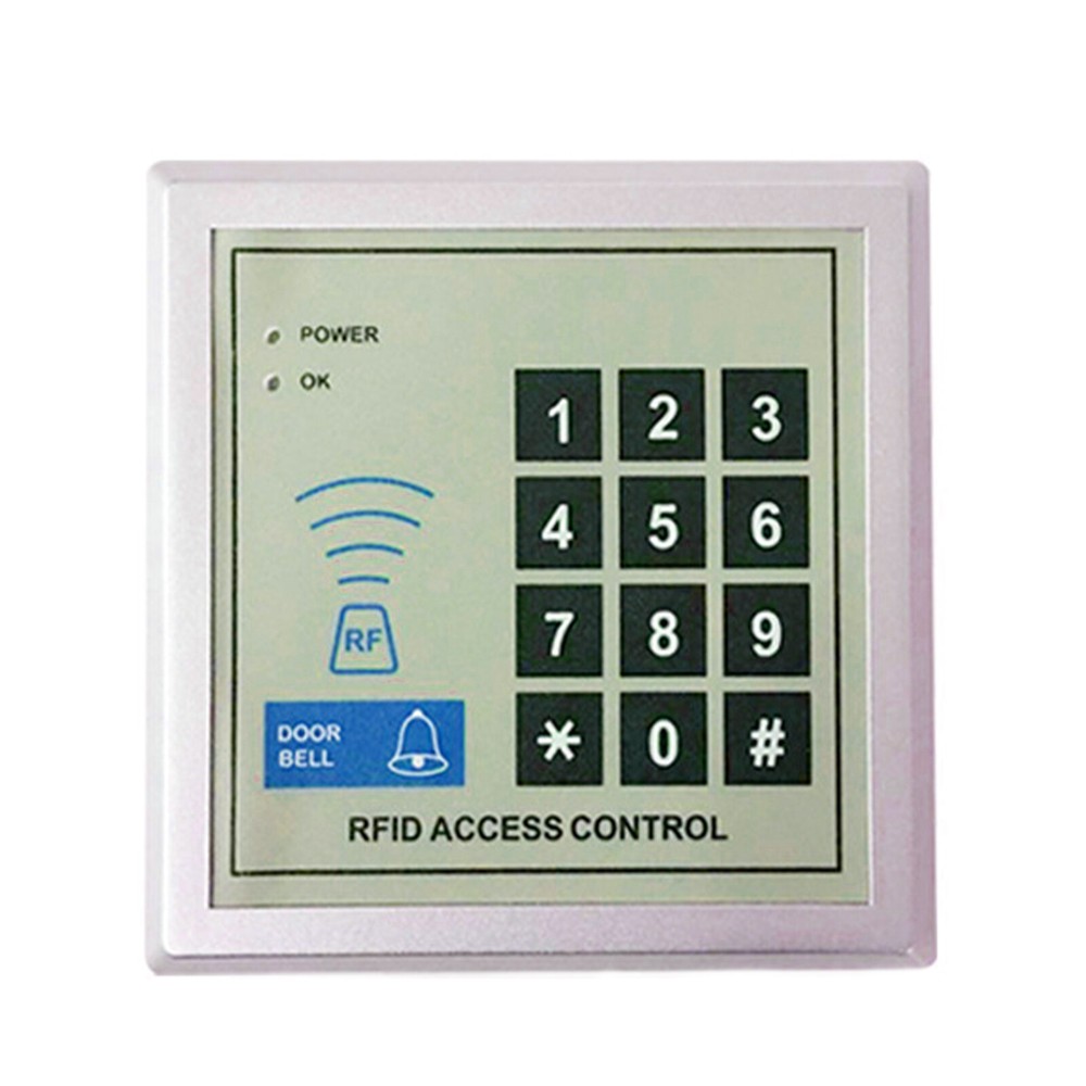 RFID Door Access Control Kit with Electric Lock and 10 Key Fobs  