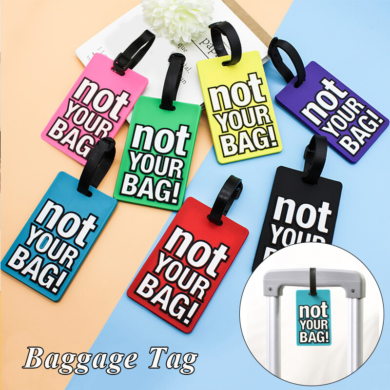 Luggage Tags NOT YOUR BAG Baggage Labels Name Address Suitcase Travel Holiday