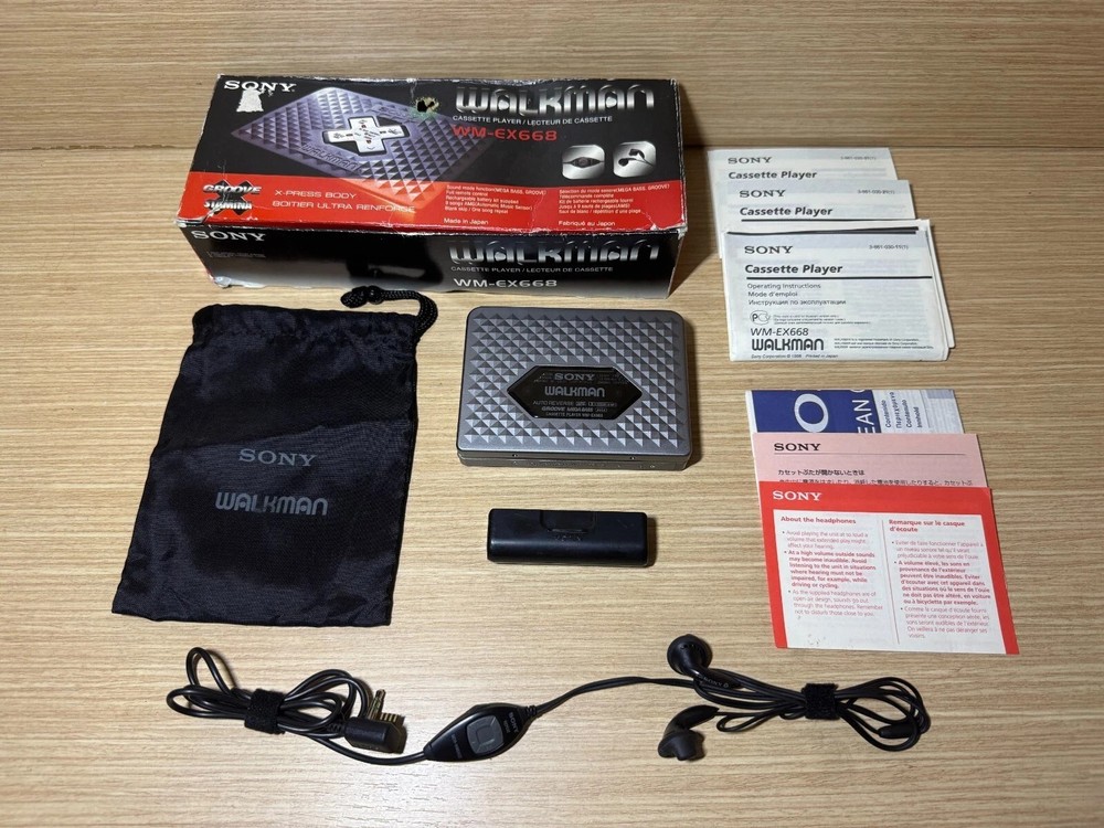 Sony EX-668 Rare Vintage Portable Walkman Cassette Player