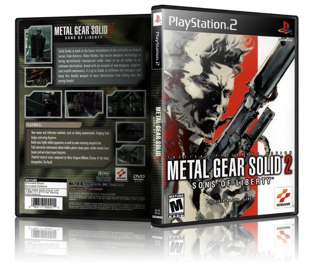Metal Gear Solid 2 Sons of Liberty PS2 Game 2001