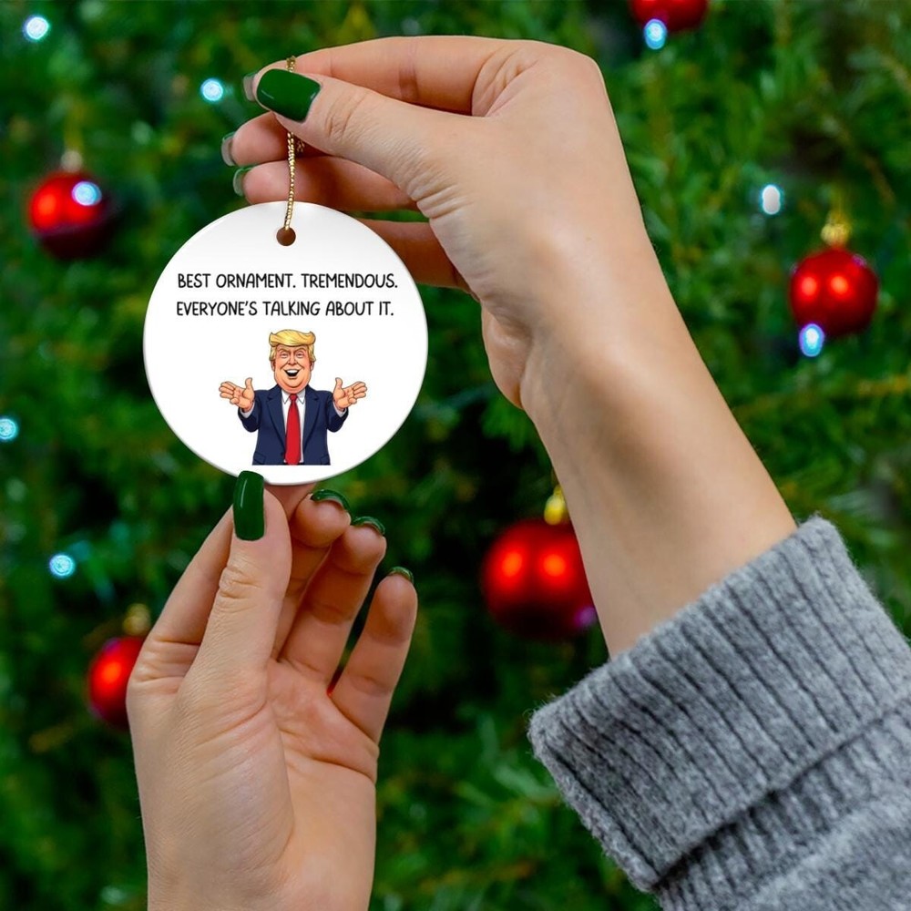 Funny Political Ornament, Hilarious Holiday Decor, Gift for Trump Supporters