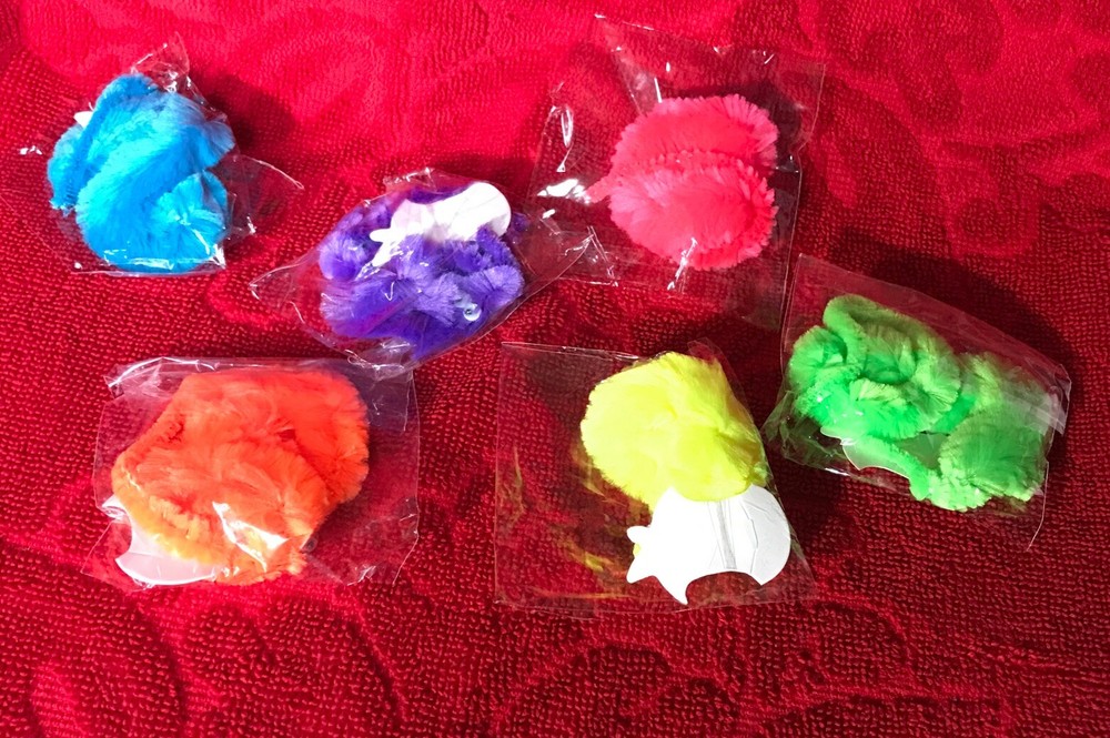 6-Pack Worms/Refills for Cat&Kitten Toy Wand Teaser NEW In Pkg wand NOT Included