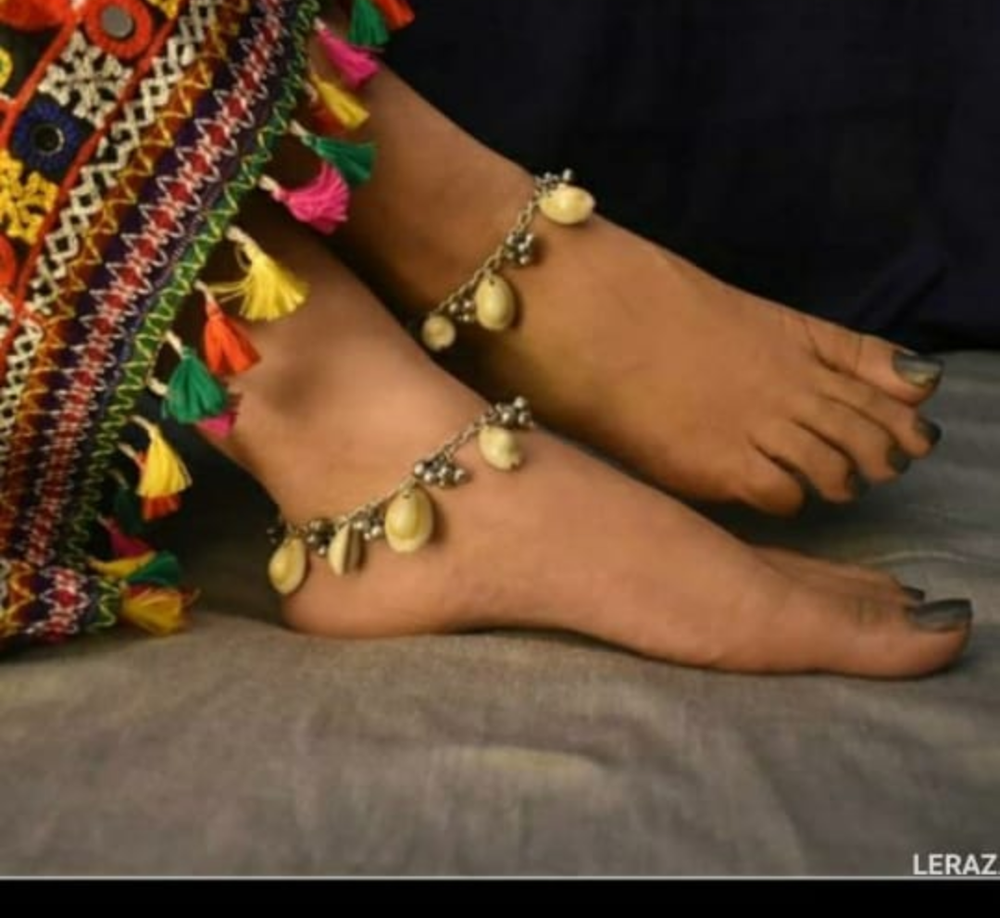 Indian Bollywood Anklets Payal Pair Fashion Wedding Ethnic Jewelry Collection-image