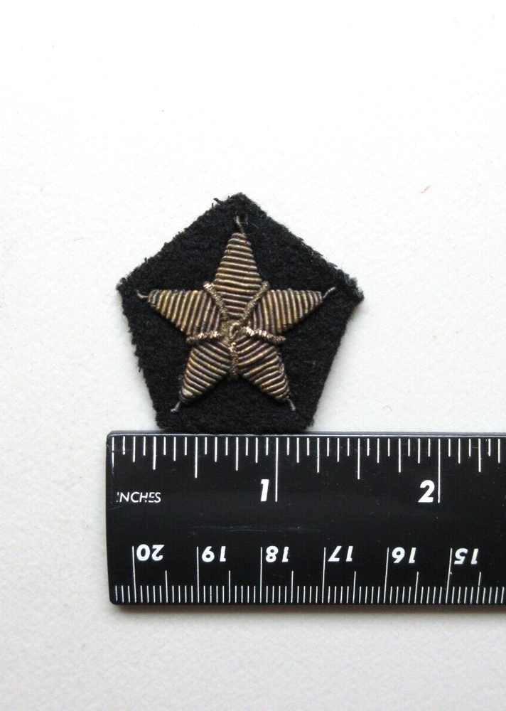 U.S. NAVY STAR MILITARY INSIGNIA RANK BULLION COLLECTIBLE PATCH