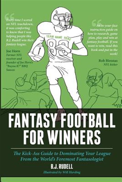 Fantasy Football For Winners by Rudell, B. J., Like New Used, Free shipping i...