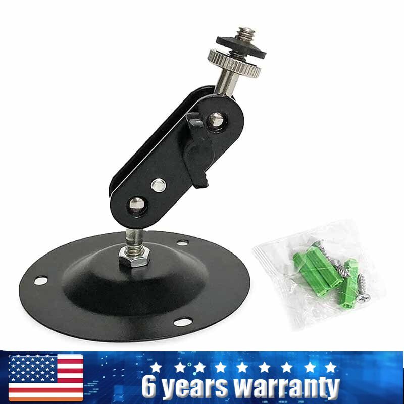Black Mini Metal Wall Mount Ceiling Stand Bracket for CCTV Camera Tripod 8.5cm