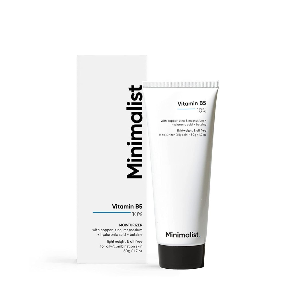 Minimalist 10% Vitamin B5 Gel Face Moisturizer For Oily & Acne Prone - 50g Skin