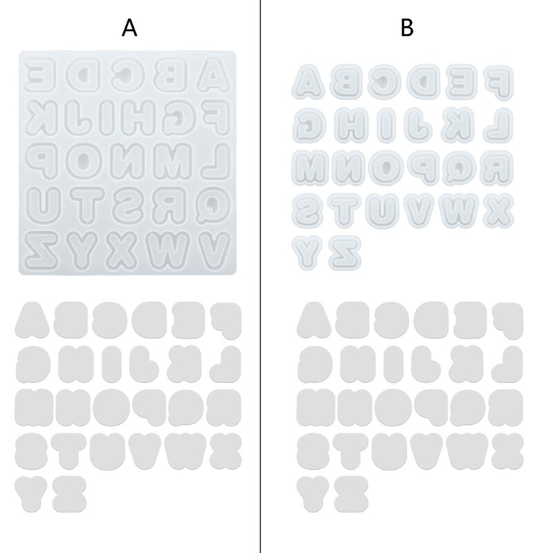 Epoxy Resin Letter Mold for DIY Jewelry Pendant Crafting
