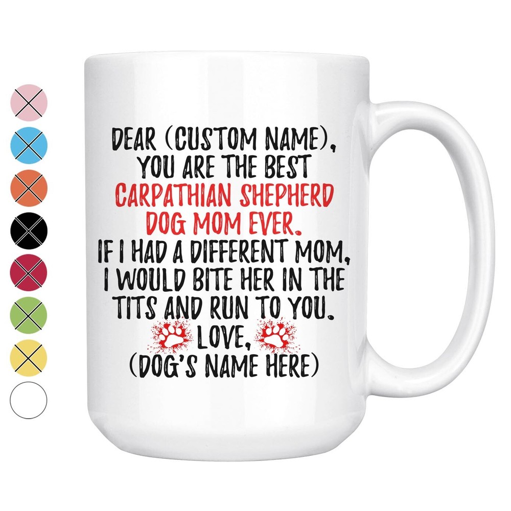 Carpathian Sheepdog Dog Mom Mug - Personalized Gift for Women